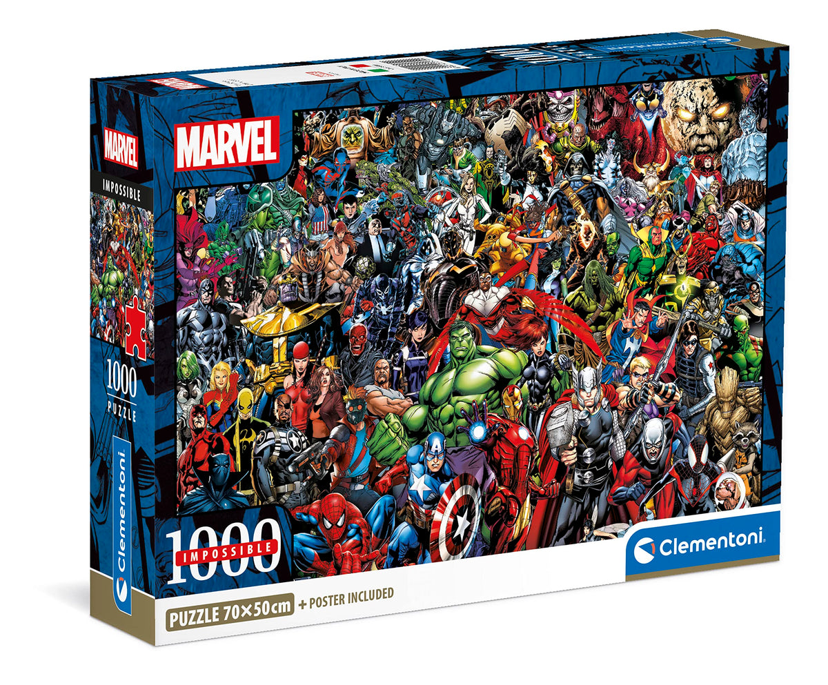Clementoni  Marvel Marvel1000 PiecesPuzzle, Entertainment for AdultsMade in Italy, 39709