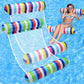 Pool Floats - 2 Pack Inflatable Pool Floats Rafts, Adult Size, 4-In-1 Floats For Swimming Pool, Thick Pvc Pool Float Lounger Wat