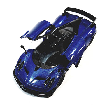 Kinsmart 2016 Pagani Huayra Bc Blue 5' 1:38 Scale Die Cast Metal Model Toy Car W/Pullback Action