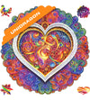 Unidragon Original Wooden Puzzle Mandala Conscious Love King Size 13 X 13 In (33 X 33 Cm) Puzzle For Adults And Kids Brain Teaser, Beautiful Gift Package