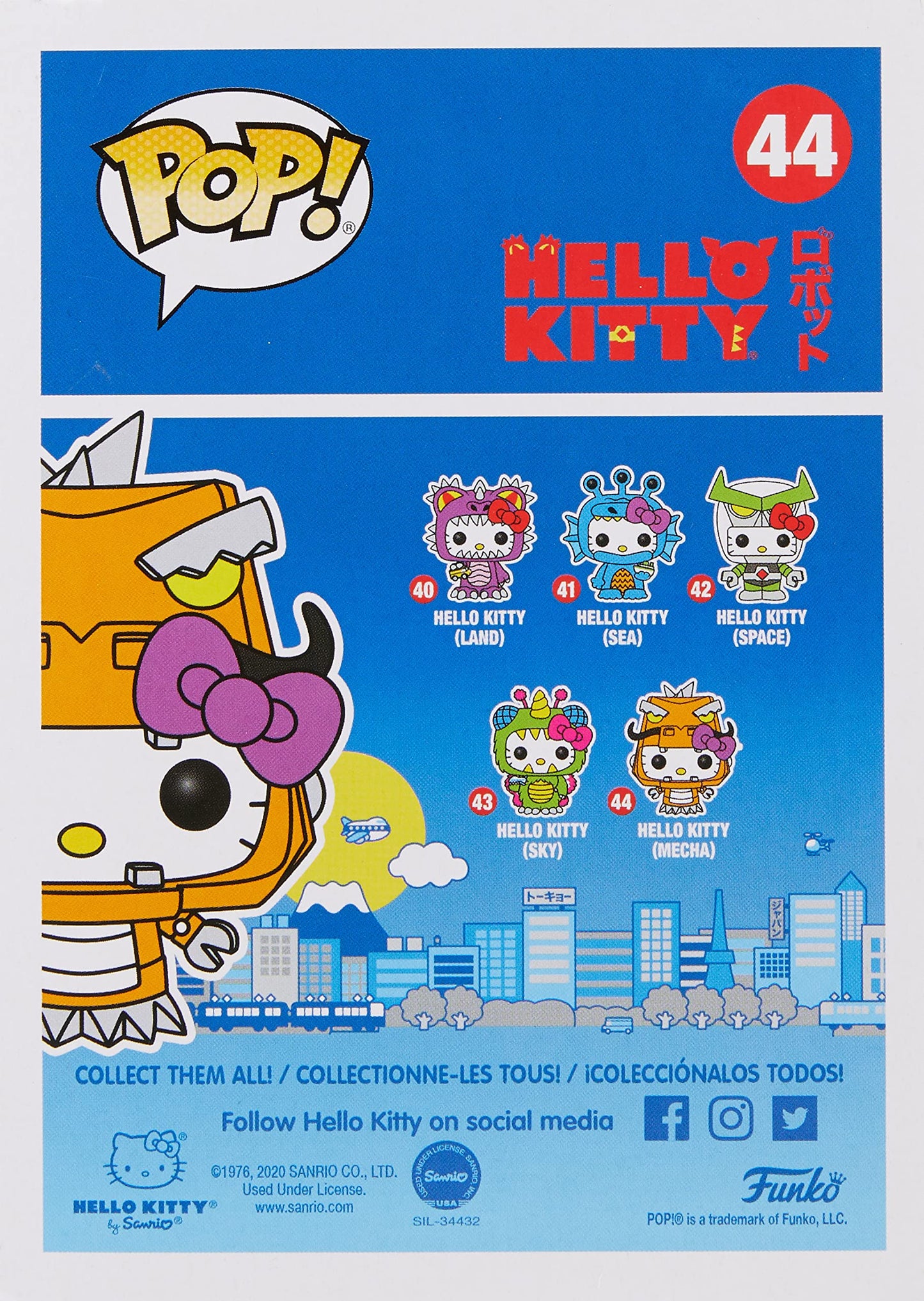Funko Pop! Sanrio: Hello Kitty Kaiju - Mecha Kaiju, Multicolour (49836)