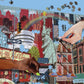 eeBoo: Piece and Love New York Life 1000-piece square mature-themed Jigsaw Puzzle  Jigsaw Puzzle for mature-themeds and Families  includes Glossy  Sturdy Pieces and Minimal Puzzle Dust