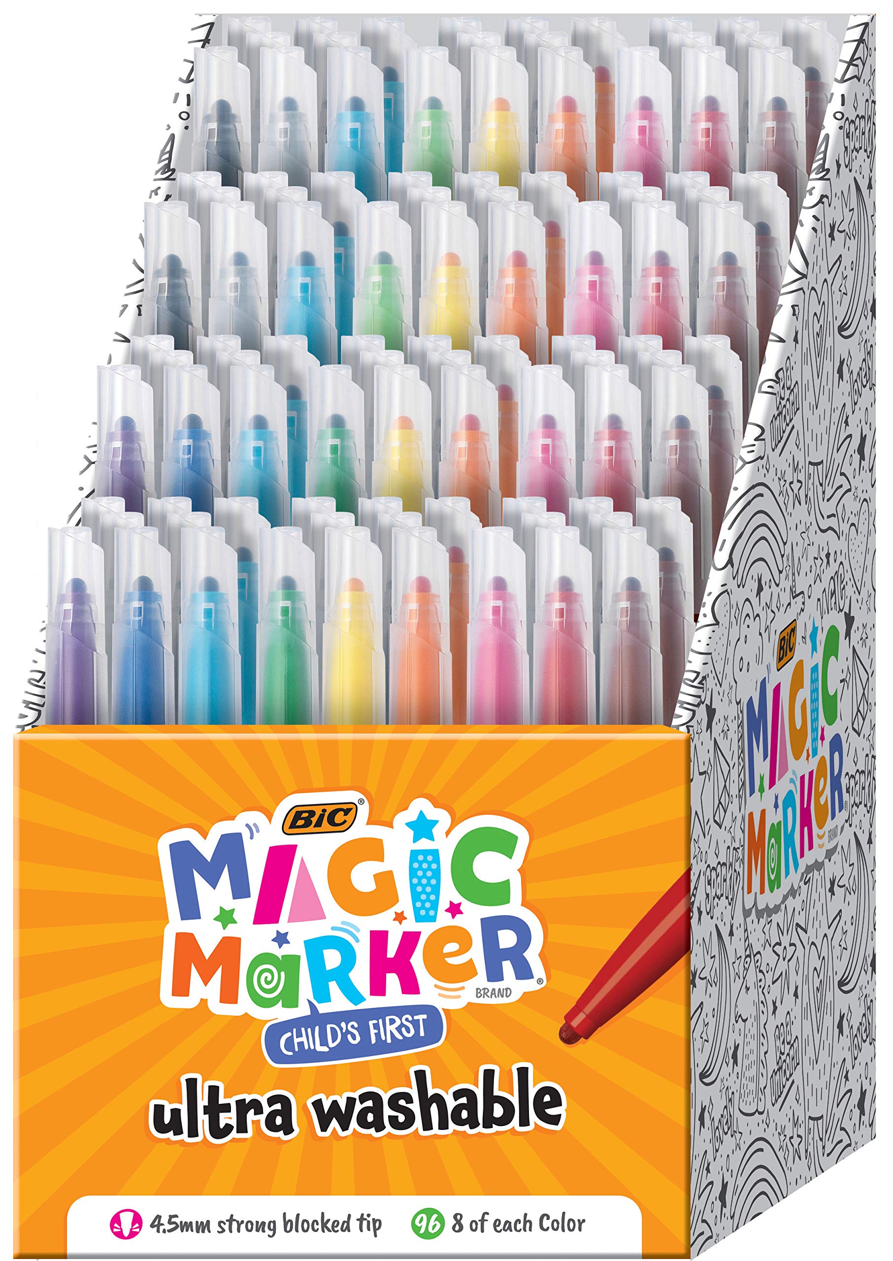 Bic Child'S First Magic Marker, Assorted Colors, 96-Count