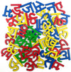 Mfm Toys Magnetic Wooden Hindi Alphabets And Matras (Small Magnet Backing)- Multi Color
