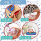 Kipipol Snow Globe Making Kit for Kids - Make Your Own Snow Globes for Girls w/ 4 DIY Snowglobe, 5 Figures, 20 Packs of Modeling