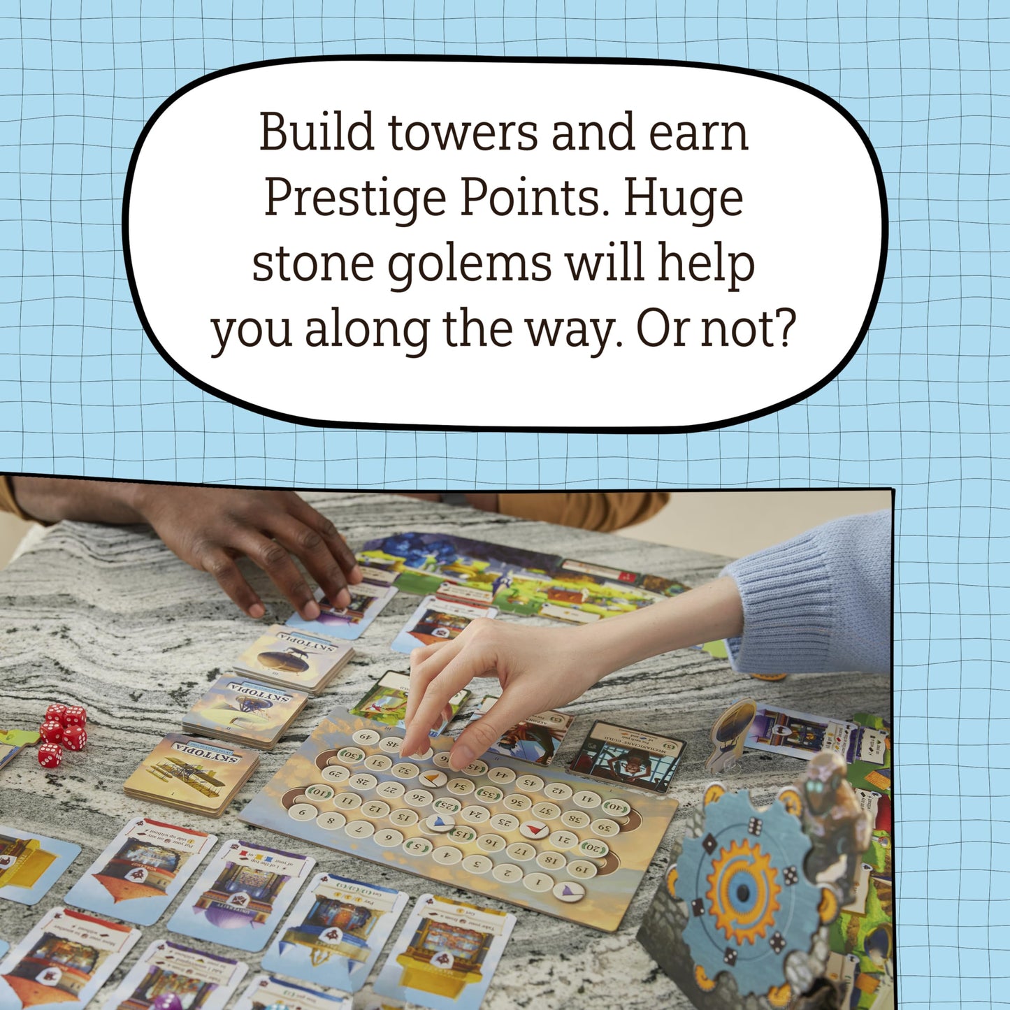 Skytopia | Strategy Board Game | Strategy Game For Adults And Families | Family Game For Teens And Adults | Ages 14+ | 2-4 Players | Average Playtime 60 Minutes