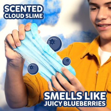 Elmer'S Gue Pre Made Slime, Blueberry Cloud Slime, Scented, 2 Count