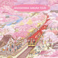 MOMIBOOK Puzzles for Adults 1000 Piece Jigsaw Puzzles of Arashiyama Sakura Tour, Painting Image Cherry Blossom Difficult Challen