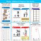 Think2Master Addition Flash Cards. Learn To Add & Subtract By Counting, Writing, Understanding & Memorizing. 260 Laminated Cards, 39 Triangle Cards, 2 Dry Erase Markers, 5 Rings & 30 Counters