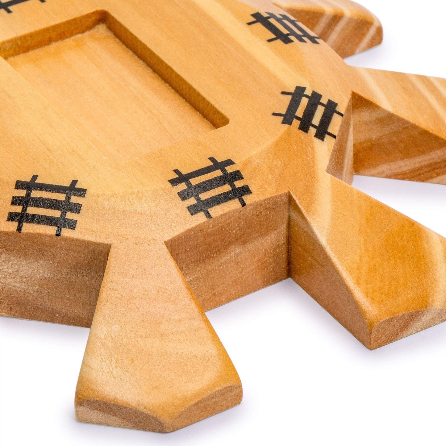 Yellow Mountain Imports Wooden Hub Centerpiece for Mexican Train Dominoes - 5.8" Brown Wood for 8 Players