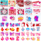 90Pcs Prefilled Cards With Pop Fidget Toys Bulk-Valentines Day, Valentine Exchange For Classroom, School Party Favors For Kids,