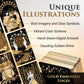 Wyspell Gold Starlight Tarot Deck: Starry Sky-Inspired Tarot Cards With Guide Book - Unique Tarot Cards Set- Tarot Cards For Beginners