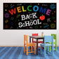 Back to School Banner Decorations - First Day of School Classroom Party Backdrop Supplies