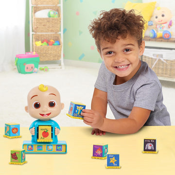 Just Play Cocomelon Jj Phonics Fun Interactive Learning And Education Toy, 4 Modes Of Play, Animal Dance Song, Spelling, 9-Pieces, Kids Toys For Ages 18 Month