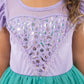 Little Adventures Mermaid Party Dress Up Costume - Machine Washable Child Pretend Play Party Dress (2Xl Age 9-11)