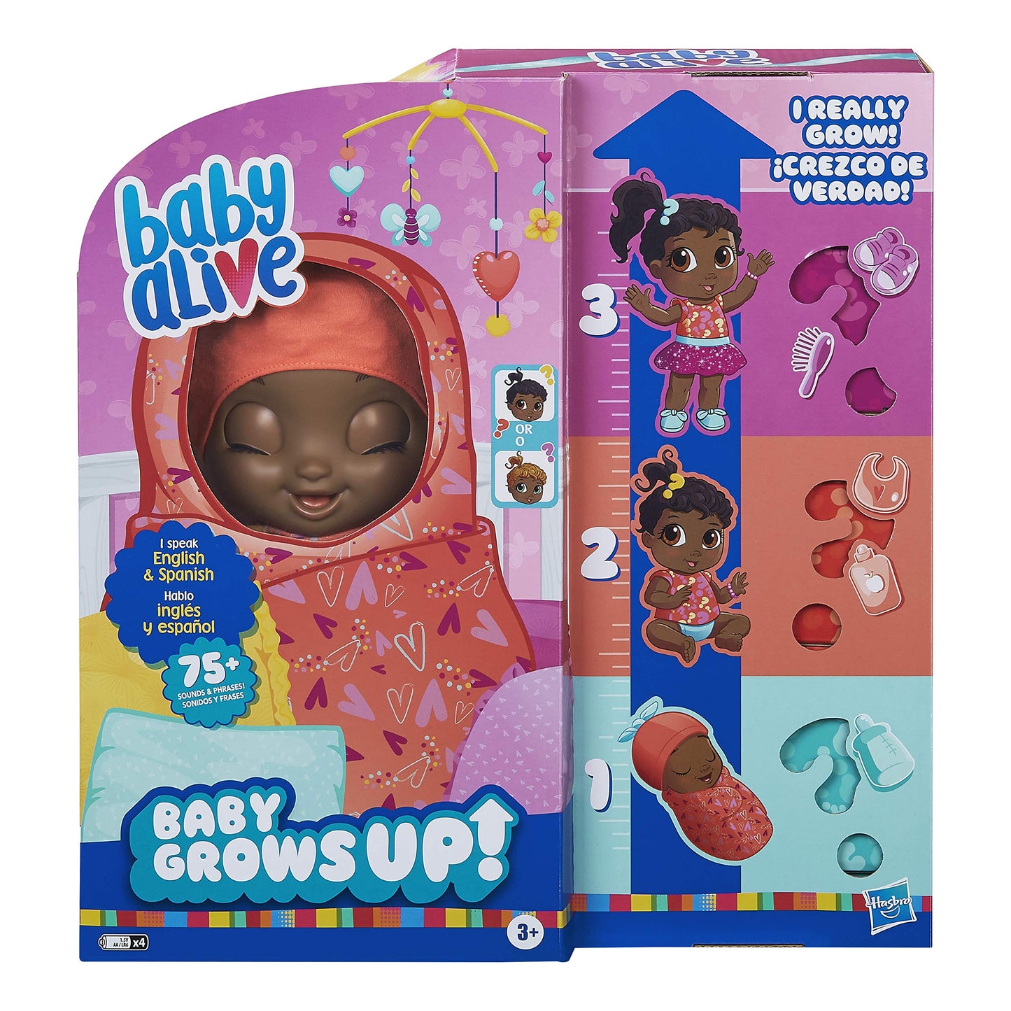 Baby Alive Baby Grows Up (Sweet) - Sweet Blossom Or Lovely Rosie, Growing And Talking Baby Doll, Toy With 1 Surprise Doll And 8