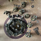 Jucoci Objective Point Markers 6Pcs Set Objective Marker Compatible With Wh40K Wargame (Miniature Not Included), Red