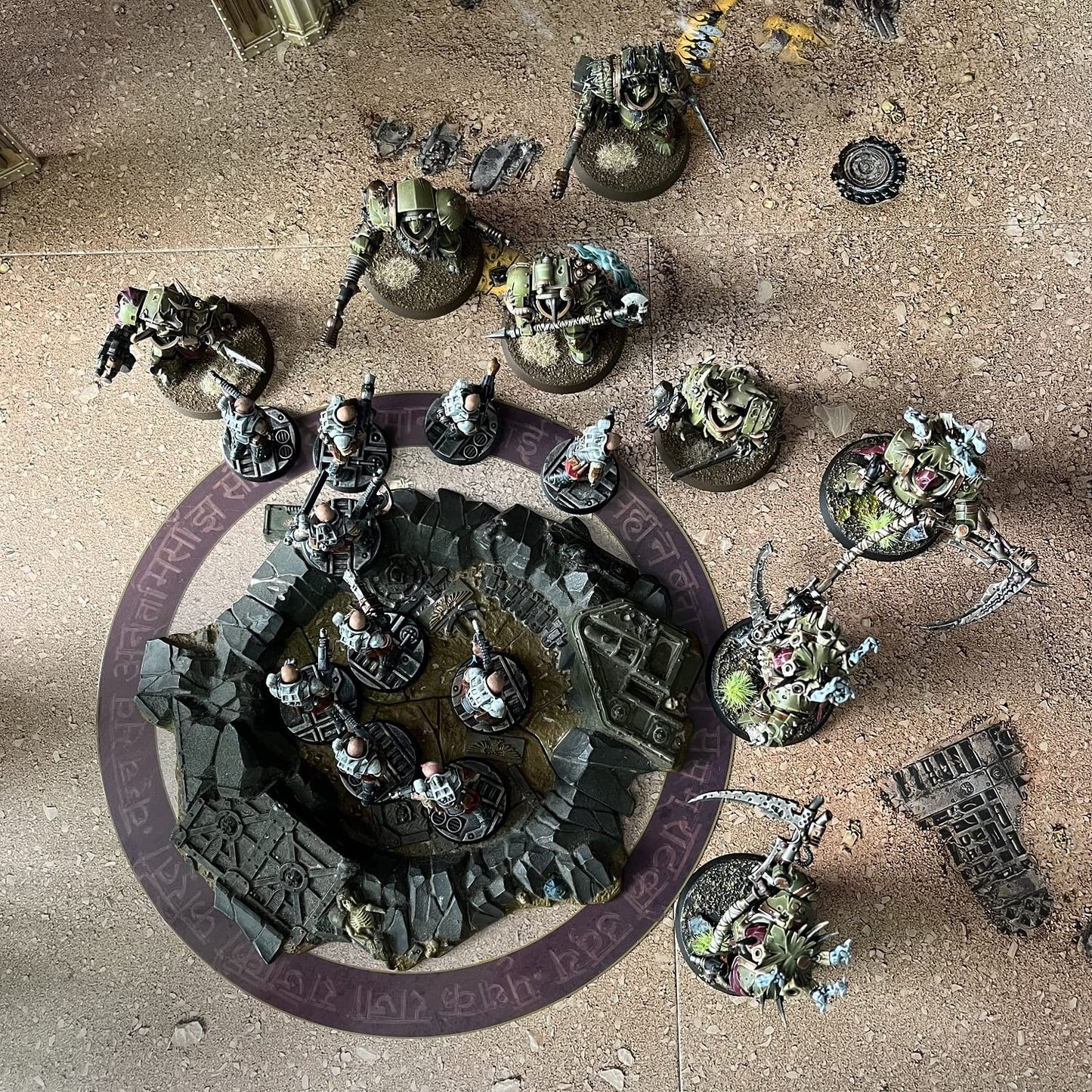 Jucoci Objective Point Markers 6Pcs Set Objective Marker Compatible With Wh40K Wargame (Miniature Not Included), Red