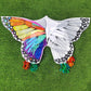 Diy Butterfly Kids&Adults Kite,Kites For Kids Ages 4-8,Paintable Kite,With 300Ftstring And Marker(12-Count) By Simxkai