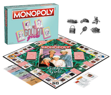 Monopoly: The Golden Girls Board Game | Buy, Sell, Trade Fan-Favorite Locations | Classic Monopoly Game Featuring Golden Girls T