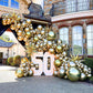 Nisocy Gold Metallic Chrome Latex Balloon Arch Garland Kit, 102Pcs 18In 12In 10In 5In For Festival Picnic, Engagement, Wedding,