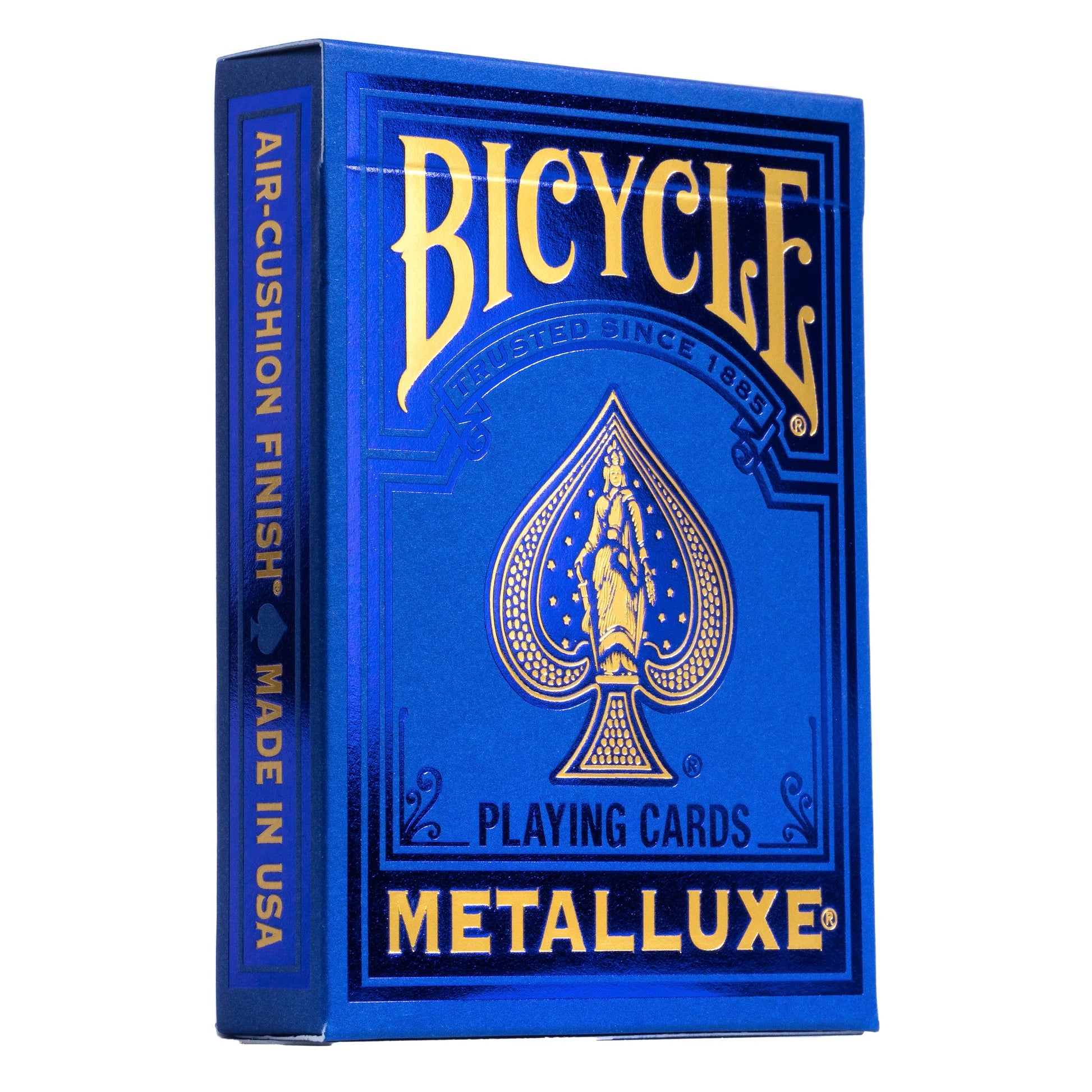 Bicycle Metalluxe Blue Playing Cards - enhanced Metal Foil Finish - game-style Size
