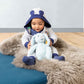 Steiff Soft Cuddly Friends My First Hoppie Rabbit 10', Premium Stuffed Animal, Light Blue