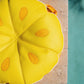 Big Joe Fruit Slice Small No Inflation Needed Pool Float, Lemon Mesh, Quick Draining Fabric, 4 Feet Big