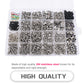 HOPLEX 1008PCS Universal RC Screw Kit Screws Assortment Set 304 Stainless Steel Hardware Fasteners for Traxxas Axial Redcat HPI