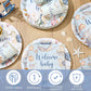 Hushee 200 Pcs Under the Sea Baby Shower Paper Plates Napkins Cups Baby Shower Party Supplies Tableware Set Disposable Cup Napki