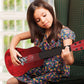 LEXIBOOK Voice My First Guitare, 6 Nylon Strings, 53 cm, Guide Included, K200TV, Red/Black