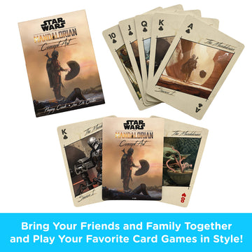 Aquarius Star Wars Playing Cards - Art Of The Mandalorian Themed Deck Of Cards For Your Favorite Card Games - Officially Licensed Star Wars Merchandise & Collectibles