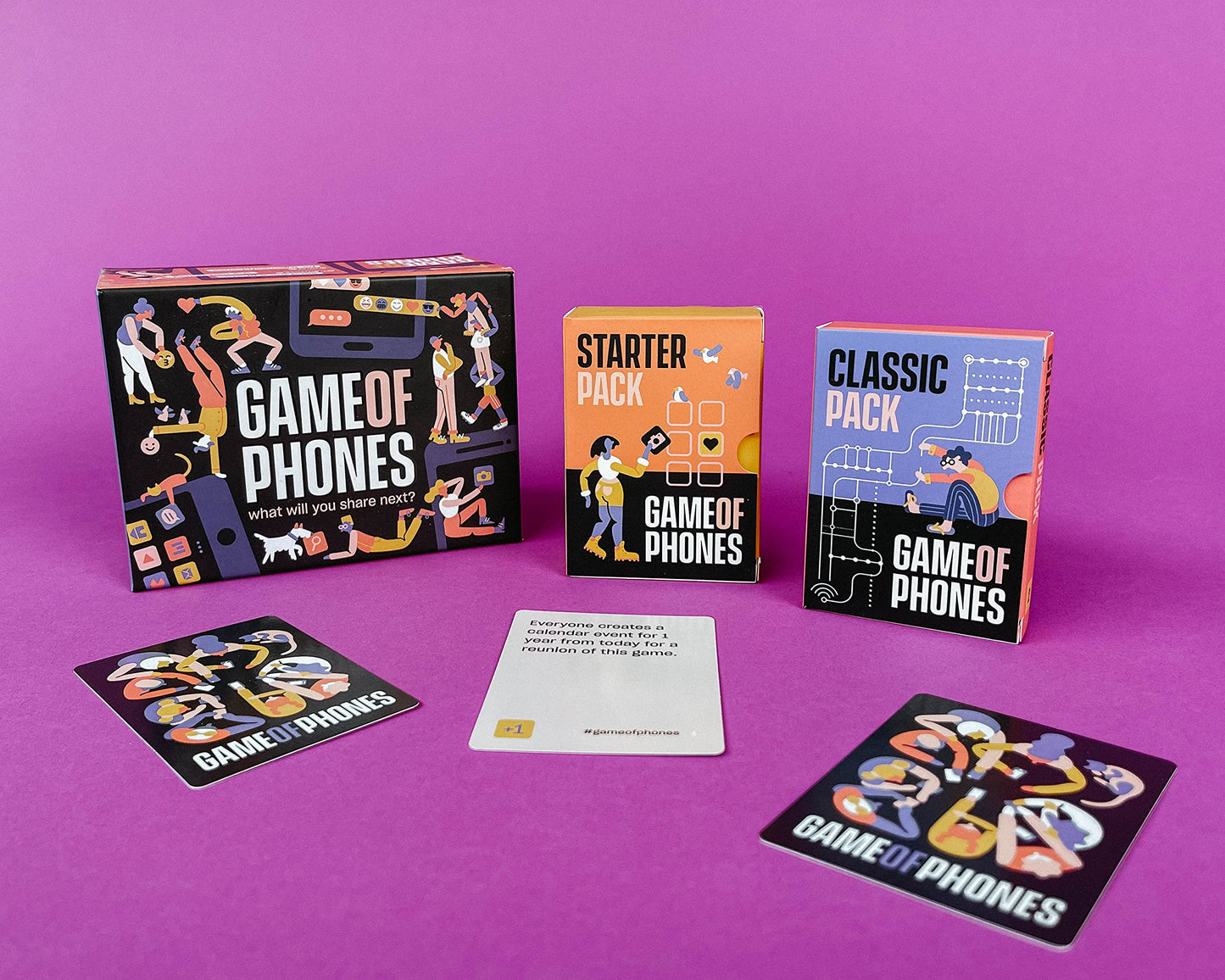 SolidRoots Game of Phones Card Game - Bright Plastic, Model BGZ110824, Fun Sharing Game for All Ages