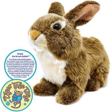 Tigerhart Brigid The Brown Rabbit - 10 Inch Stuffed Animal Plush Bunny