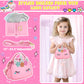 Toddler Girls Purse Toys Age 3-5 4-5 6-8, Kids Unicorn Play Purse Toys For Girls, Pretend Makeup Kit, Princess Pretend Play Girl