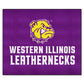FANMATS 659 Western Illinois Leathernecks Tailgater Rug - 5ft. x 6ft. Sports Fan Area Rug, Home Decor Rug and Tailgating Mat