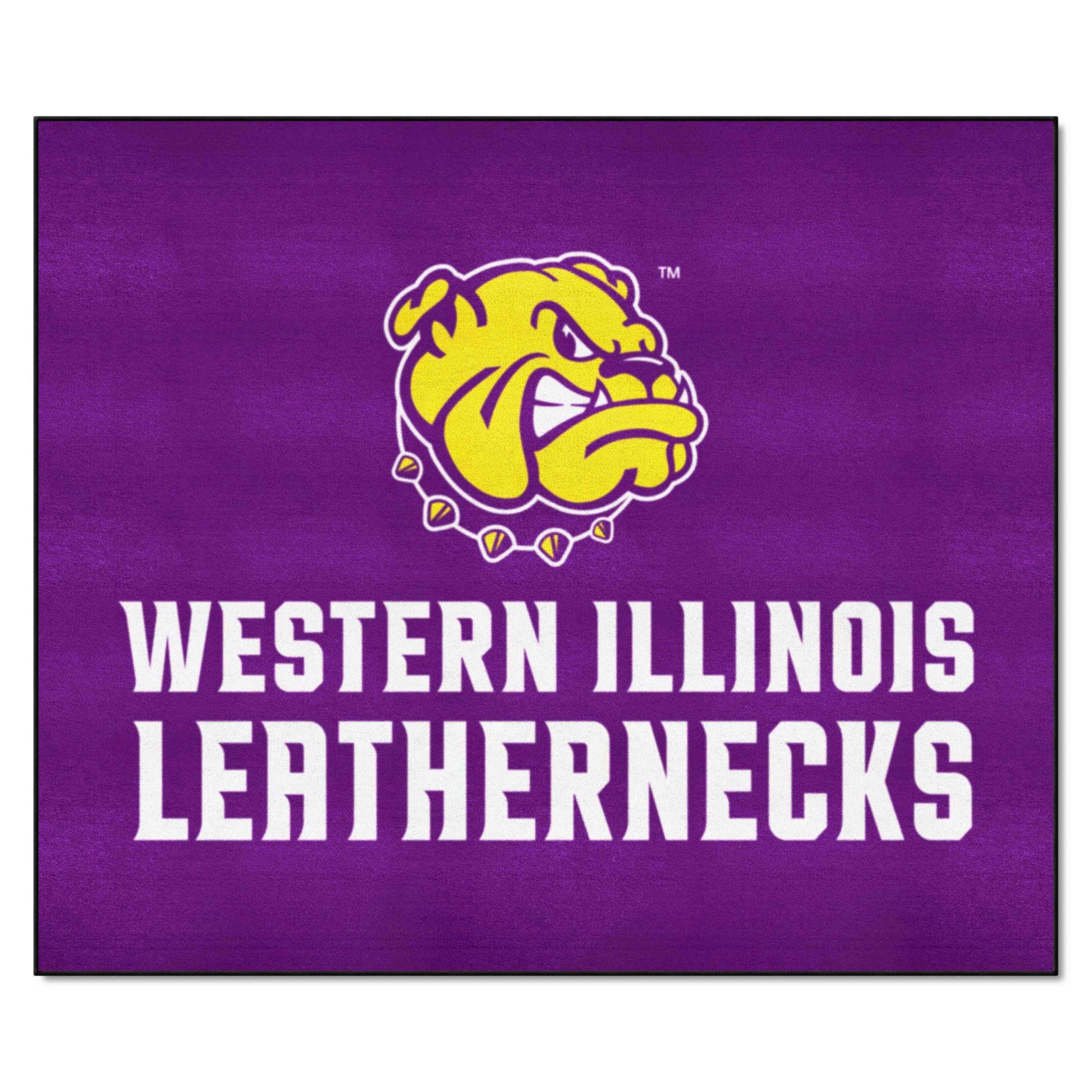 FANMATS 659 Western Illinois Leathernecks Tailgater Rug - 5ft. x 6ft. Sports Fan Area Rug, Home Decor Rug and Tailgating Mat