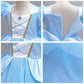 Bibeikele Princess Costume For Girls Dress Up Outfit With Rich Accessories 3-4Years(C08-100)