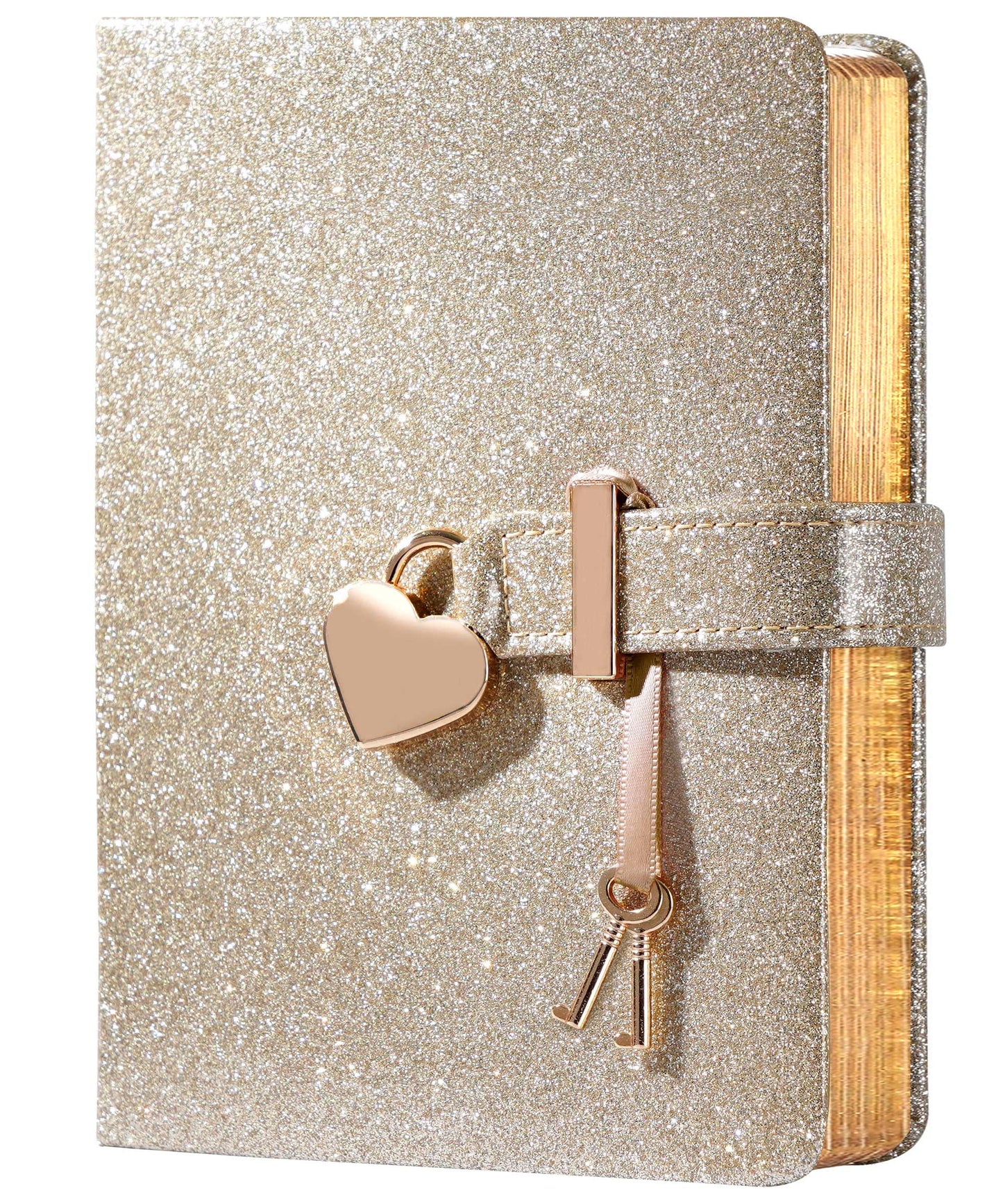 Cagie Diary With Lock And Key For Girls Ages 8-12 Journal With Lock 296 Gold Edged Pages Heart-Shaped Locked Journal For Women T