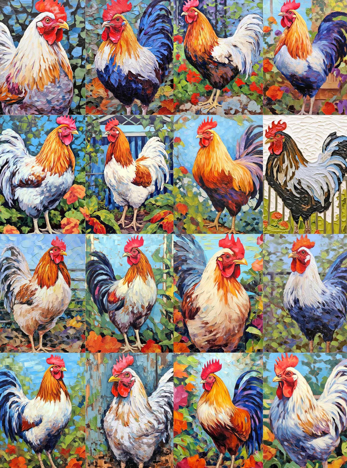 Cross & Glory - Key West Colorama: Rooster On Duval - 1000 Piece Jigsaw Puzzle For Adults | Vibrant | Challenging & Artistic | S