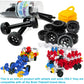 Brain Flakes 16 Wheels And 8 Axles Tube-Go Set Add-On Travel Kit - Build Cars, Trucks, Anything That Spins - Compatible Brand Discs - A Great Stem Toy