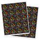 2 Round Trampoline Bounce Jump Birthday Party Favor Stickers - Set of 40