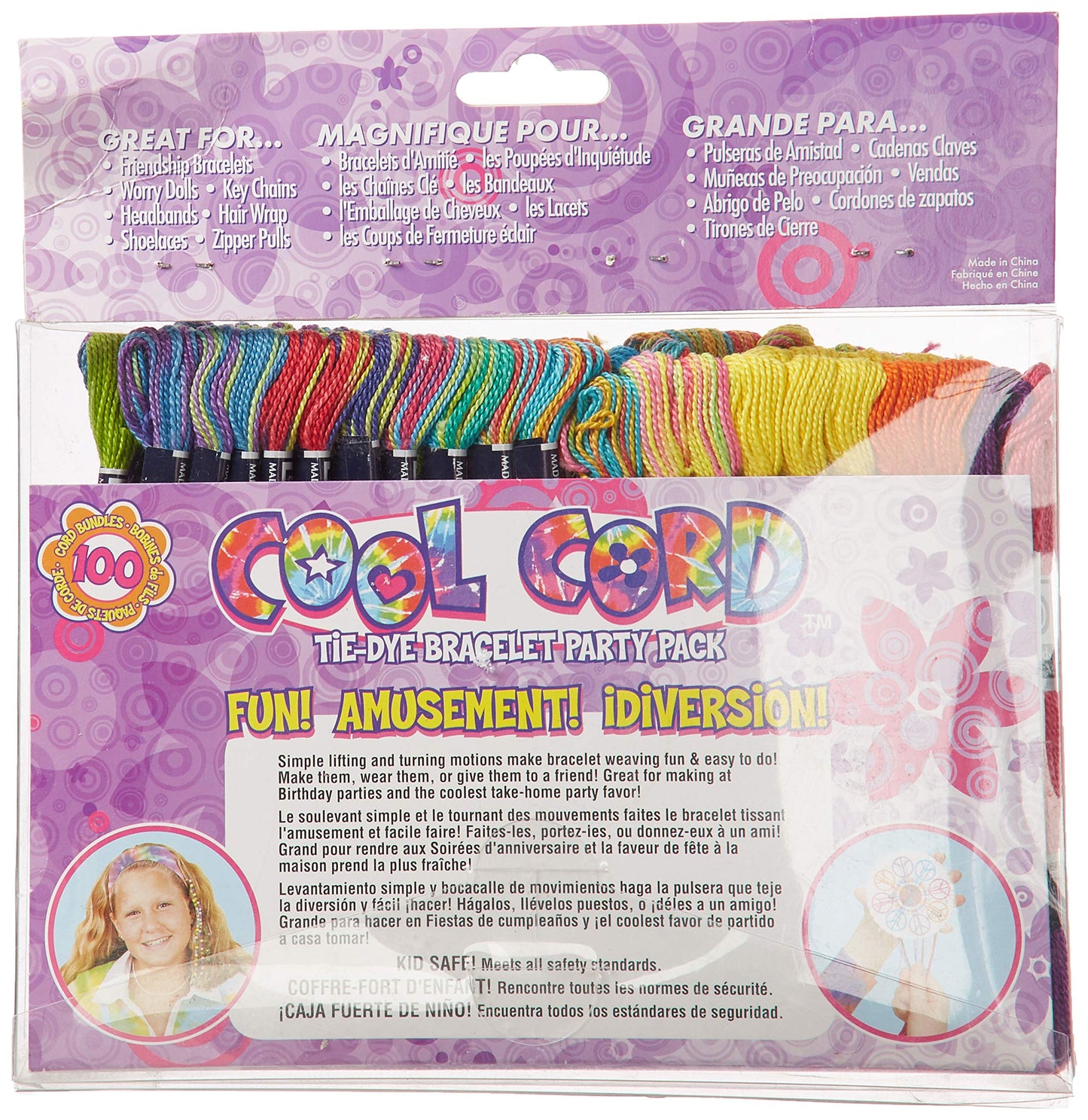 Janlynn Cool Cord Friendship Bracelet Pack, Makes 100 Bracelets
