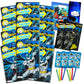 DC Comics Batman Party Favors Pack ~ Bundle of 12 Batman Play Packs Filled with Stickers, Coloring Books, Crayons with Bonus Loo
