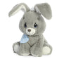 Aurora® Inspirational Precious Moments™ Floppy Bunny Grey Stuffed Animal - Cherished Memories - Enduring Comfort - Gray 8.5 Inches