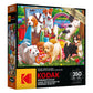 Roseart - Kodak Premium - Puppies On A Picnic - 350 Piece Jigsaw Puzzle For Adults