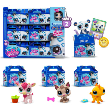 Littlest Pet Shop Pet Surprise Display Collector Set, 18 Mystery Figures, PVC, Multicolor, Model 00599, Ages 4+