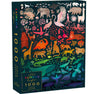 Elena Essex Puzzles for mature-themeds - Rainbow Kingdom | 1000 Piece Puzzle | Jigsaw Puzzles 1000 Pieces | Pride Rainbow Animal Gradient Puzzle | mature-themed Puzzles Size 20 x 28 inches