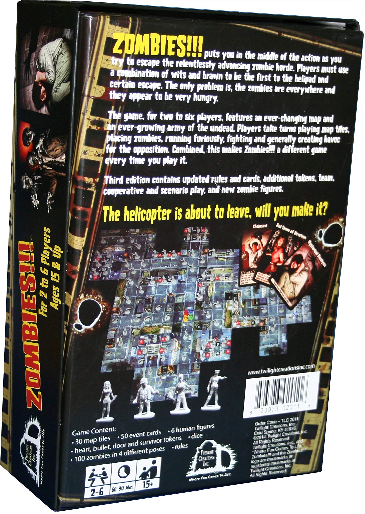 Twilight Creations Zombies Third Edition Board Game - Plastic - As Seen - Model 2011TLC