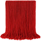 100 PCS Red Mardi Gras Beads, Red Beads Necklaces Christmas Necklaces 33'' Metallic Beaded Costume Necklaces Party Necklaces for